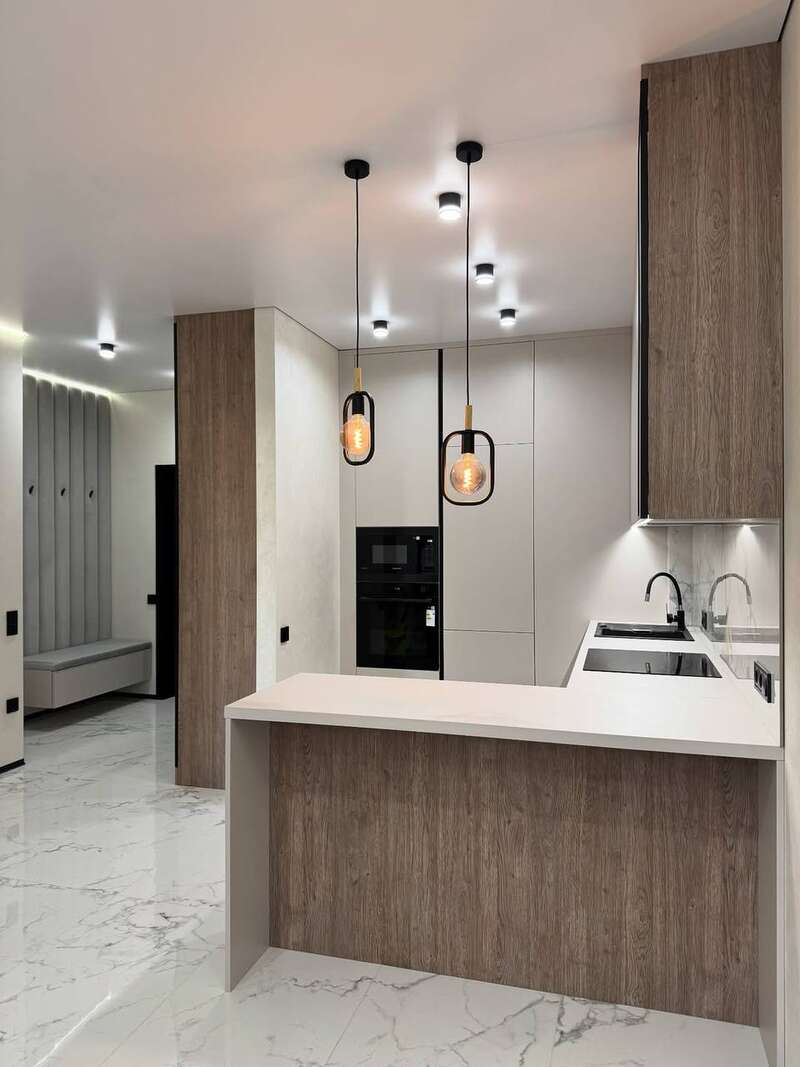 Светлая кухня FurniFlex в D3
